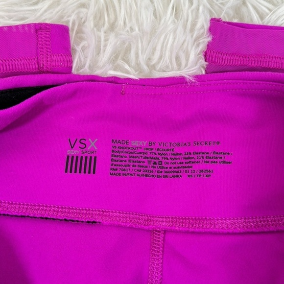 Victoria’s Secret Sexy Sport Purple Knockout Crop Leggings - Picture 9 of 9